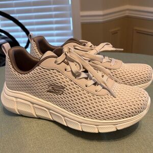 Skechers Women's Light Beige Athletic Sneakers